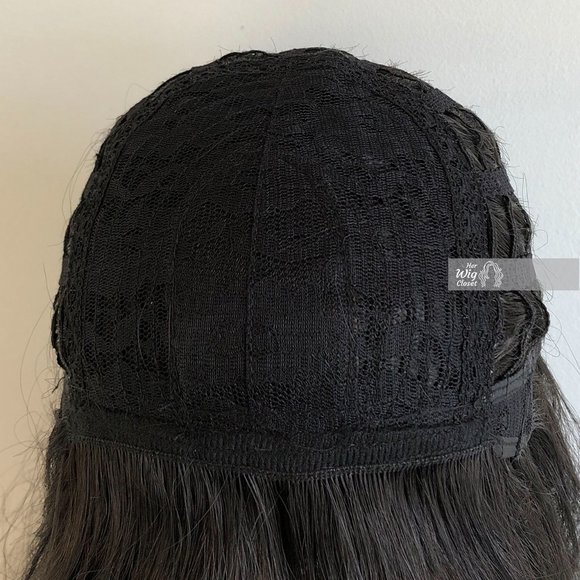 20" Black Loose Wave Wig with Bang | Emily - Picture 7 of 8